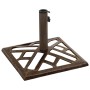 Base de sombrilla de hierro fundido bronce 44x44x31 cm de vidaXL, Bases para sombrillas - Ref: Foro24-317762, Precio: 52,07 €...