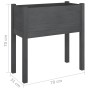 Solid gray pine wood planter 70x31x70 cm by vidaXL, Pots and planters - Ref: Foro24-810823, Price: 46,62 €, Discount: %