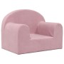 Rosafarbenes Kindersofa aus weichem Plüsch von vidaXL, Baby- und Kleinkindmöbel - Ref: Foro24-341790, Preis: 38,22 €, Rabatt: %