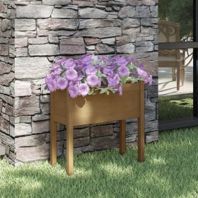 Honey brown solid pine wood planter 70x31x70 cm by vidaXL, Pots and planters - Ref: Foro24-810825, Price: 34,63 €, Discount: %