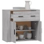 Aparador de madera contrachapada gris Sonoma 80x33x70 cm de vidaXL, Aparadores - Ref: Foro24-816574, Precio: 89,13 €, Descuen...