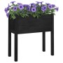 Jardinera de madera maciza de pino negro 70x31x70 cm de vidaXL, Maceteros y jardineras - Ref: Foro24-810827, Precio: 46,84 €,...