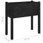 Jardinera de madera maciza de pino negro 70x31x70 cm de vidaXL, Maceteros y jardineras - Ref: Foro24-810827, Precio: 46,84 €,...