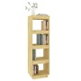 Estantería/divisor de espacios madera maciza pino 40x35x135 cm de vidaXL, Librerías y estanterías - Ref: Foro24-810849, Preci...