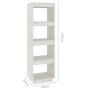 White pine wood shelf/space divider 40x35x135 cm by vidaXL, Bookcases and shelves - Ref: Foro24-810850, Price: 54,20 €, Disco...