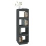 Gray pine wood shelf/space divider 40x35x135 cm by vidaXL, Bookcases and shelves - Ref: Foro24-810851, Price: 47,99 €, Discou...