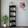 Black pine wood shelf/space divider 40x35x135 cm by vidaXL, Bookcases and shelves - Ref: Foro24-810853, Price: 60,23 €, Disco...