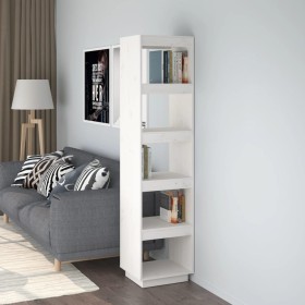 Kiefernholz Space Regal/Trennwand weiß 40x35x167 cm von vidaXL, Bücherregale und Regale - Ref: Foro24-810855, Preis: 65,00 €,...