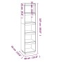 Shelf / room divider made of white pine wood 40x35x167 cm by vidaXL, Bookcases and shelves - Ref: Foro24-810855, Price: 65,21...