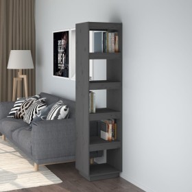 Gray pine wood shelving/space divider 40x35x167 cm by vidaXL, Bookcases and shelves - Ref: Foro24-810856, Price: 58,99 €, Dis...