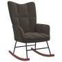 Silla mecedora con reposapiés terciopelo gris oscuro de vidaXL, Mecedoras - Ref: Foro24-328151, Precio: 167,78 €, Descuento: %