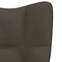 Silla mecedora con reposapiés terciopelo gris oscuro de vidaXL, Mecedoras - Ref: Foro24-328151, Precio: 167,78 €, Descuento: %