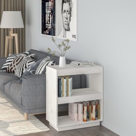 Solid pine wood white shelf 60x35x71 cm by vidaXL, Bookcases and shelves - Ref: Foro24-810860, Price: 41,22 €, Discount: %