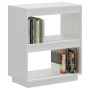 Estantería madera maciza de pino blanca 60x35x71 cm de vidaXL, Librerías y estanterías - Ref: Foro24-810860, Precio: 41,21 €,...