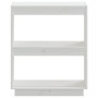 Estantería madera maciza de pino blanca 60x35x71 cm de vidaXL, Librerías y estanterías - Ref: Foro24-810860, Precio: 41,21 €,...