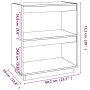 Solid pine wood white shelf 60x35x71 cm by vidaXL, Bookcases and shelves - Ref: Foro24-810860, Price: 41,21 €, Discount: %