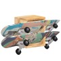 Wand-Skateboardständer aus Mangoholz, 25 x 20 x 30 cm von vidaXL, Gepäckträger für Kraftfahrzeuge - Ref: Foro24-320480, Preis...