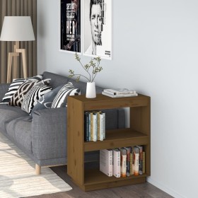 Solid pine wood bookshelf in honey brown color, 60x35x71 cm by vidaXL, Bookcases and shelves - Ref: Foro24-810862, Price: 43,...