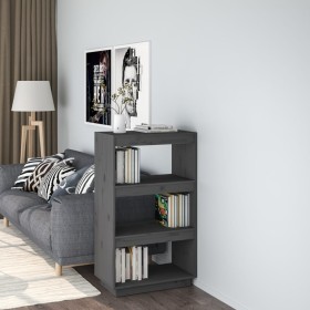 Gray pine wood shelving/space divider 60x35x103 cm by vidaXL, Bookcases and shelves - Ref: Foro24-810866, Price: 72,99 €, Dis...