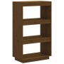 Honey brown pine shelf/space divider 60x35x103 cm by vidaXL, Bookcases and shelves - Ref: Foro24-810867, Price: 73,43 €, Disc...