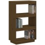 Honey brown pine shelf/space divider 60x35x103 cm by vidaXL, Bookcases and shelves - Ref: Foro24-810867, Price: 73,43 €, Disc...