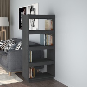 Gray pine wood shelf/space divider 60x35x135 cm by vidaXL, Bookcases and shelves - Ref: Foro24-810871, Price: 60,99 €, Discou...