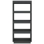 Gray pine wood shelf/space divider 60x35x135 cm by vidaXL, Bookcases and shelves - Ref: Foro24-810871, Price: 60,16 €, Discou...