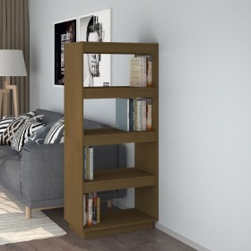 Brown pine wood shelf/space divider 60x35x135 cm by vidaXL, Bookcases and shelves - Ref: Foro24-810872, Price: 65,99 €, Disco...