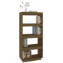 Estantería/divisor de espacios madera pino marrón 60x35x135 cm de vidaXL, Librerías y estanterías - Ref: Foro24-810872, Preci...