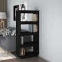 Black pine wood shelving/space divider 60x35x135 cm by vidaXL, Bookcases and shelves - Ref: Foro24-810873, Price: 60,16 €, Di...