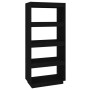 Black pine wood shelving/space divider 60x35x135 cm by vidaXL, Bookcases and shelves - Ref: Foro24-810873, Price: 60,16 €, Di...