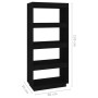 Black pine wood shelving/space divider 60x35x135 cm by vidaXL, Bookcases and shelves - Ref: Foro24-810873, Price: 60,16 €, Di...