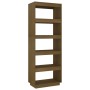 Brown pine wood shelf/space divider 60x35x167 cm by vidaXL, Bookcases and shelves - Ref: Foro24-810877, Price: 83,22 €, Disco...