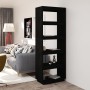 Black pine wood shelving/space divider 60x35x167 cm by vidaXL, Bookcases and shelves - Ref: Foro24-810878, Price: 79,41 €, Di...