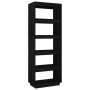 Black pine wood shelving/space divider 60x35x167 cm by vidaXL, Bookcases and shelves - Ref: Foro24-810878, Price: 79,41 €, Di...