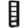 Black pine wood shelving/space divider 60x35x167 cm by vidaXL, Bookcases and shelves - Ref: Foro24-810878, Price: 79,41 €, Di...