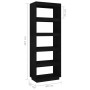 Black pine wood shelving/space divider 60x35x167 cm by vidaXL, Bookcases and shelves - Ref: Foro24-810878, Price: 79,41 €, Di...