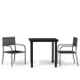 Gray 3-piece garden dining set by vidaXL, Garden sets - Ref: Foro24-3099583, Price: 173,11 €, Discount: %