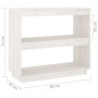 Estantería de madera maciza de pino blanco 80x35x71 cm de vidaXL, Librerías y estanterías - Ref: Foro24-810880, Precio: 47,57...