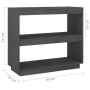 Estantería de madera maciza de pino gris 80x35x71 cm de vidaXL, Librerías y estanterías - Ref: Foro24-810881, Precio: 42,39 €...