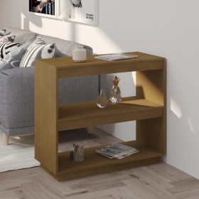 Solid honey brown pine wood shelf 80x35x71 cm by vidaXL, Bookcases and shelves - Ref: Foro24-810882, Price: 47,99 €, Discount: %