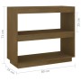 Estantería de madera maciza de pino marrón miel 80x35x71 cm de vidaXL, Librerías y estanterías - Ref: Foro24-810882, Precio: ...