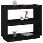 Estantería de madera maciza de pino negra 80x35x71 cm de vidaXL, Librerías y estanterías - Ref: Foro24-810883, Precio: 52,88 ...