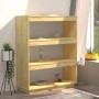 Estantería/divisor de espacios madera maciza pino 80x35x103 cm de vidaXL, Librerías y estanterías - Ref: Foro24-810884, Preci...