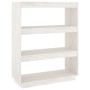 Estantería/divisor de espacios madera pino blanco 80x35x103 cm de vidaXL, Librerías y estanterías - Ref: Foro24-810885, Preci...