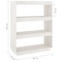 Estantería/divisor de espacios madera pino blanco 80x35x103 cm de vidaXL, Librerías y estanterías - Ref: Foro24-810885, Preci...