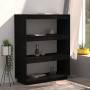 Estantería/divisor de espacios madera pino negro 80x35x103 cm de vidaXL, Librerías y estanterías - Ref: Foro24-810888, Precio...