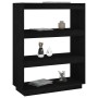 Estantería/divisor de espacios madera pino negro 80x35x103 cm de vidaXL, Librerías y estanterías - Ref: Foro24-810888, Precio...