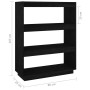 Estantería/divisor de espacios madera pino negro 80x35x103 cm de vidaXL, Librerías y estanterías - Ref: Foro24-810888, Precio...