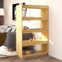 Estantería/divisor de espacios madera maciza pino 80x35x135 cm de vidaXL, Librerías y estanterías - Ref: Foro24-810889, Preci...